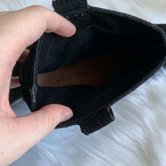 Lucky Brand Black Suede Western Booties - Picture 7 of 8